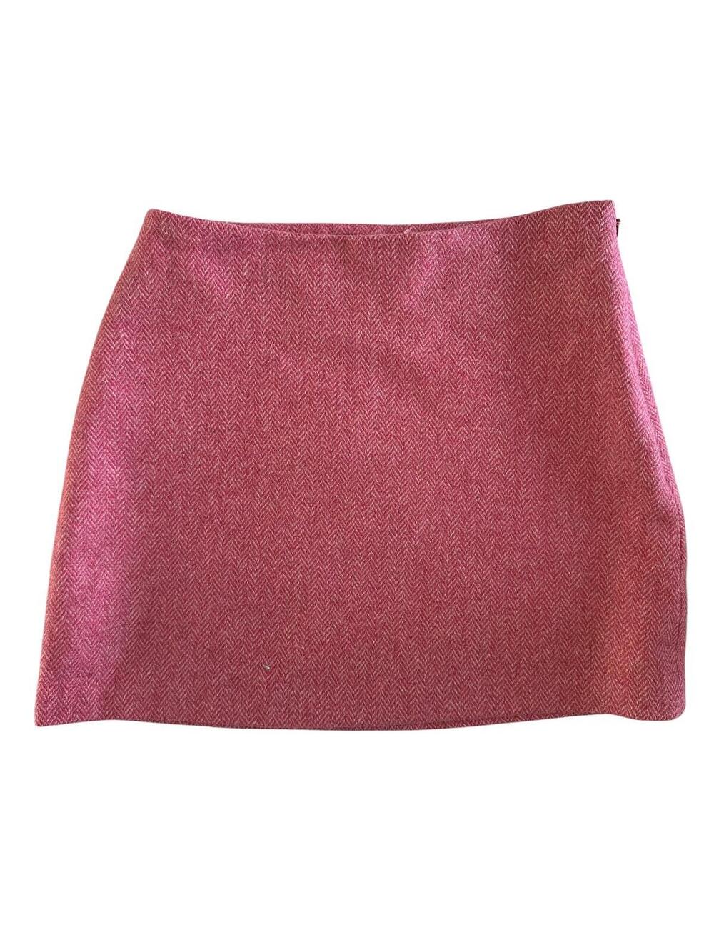 Ralph Lauren Girls Pink Wool Blend Mini Skirt